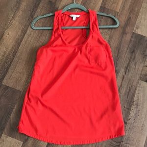 Banana Republic Red Flowy Tank